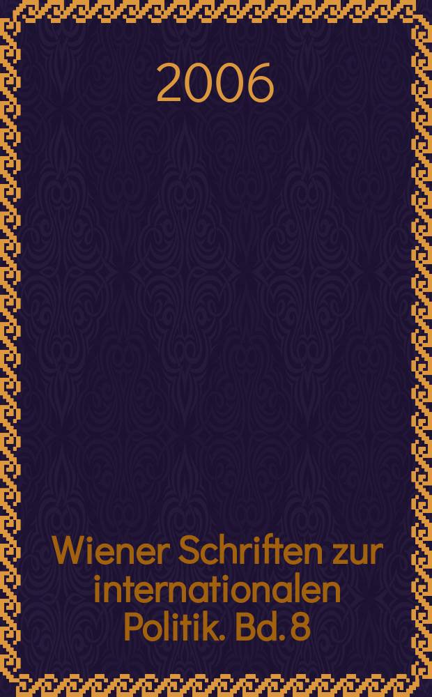 Wiener Schriften zur internationalen Politik. Bd. 8 : Europe - USA: diverging partners