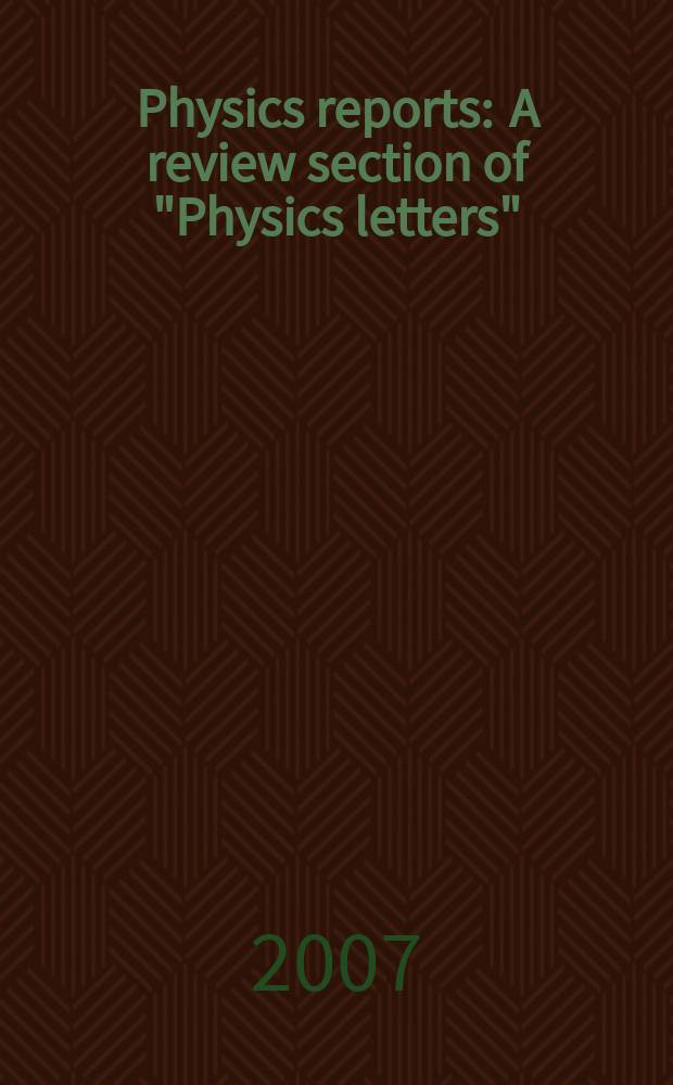 Physics reports : A review section of "Physics letters" (Sect. C). Vol. 443, № 1 : Shocks and cold fronts in galaxy clusters