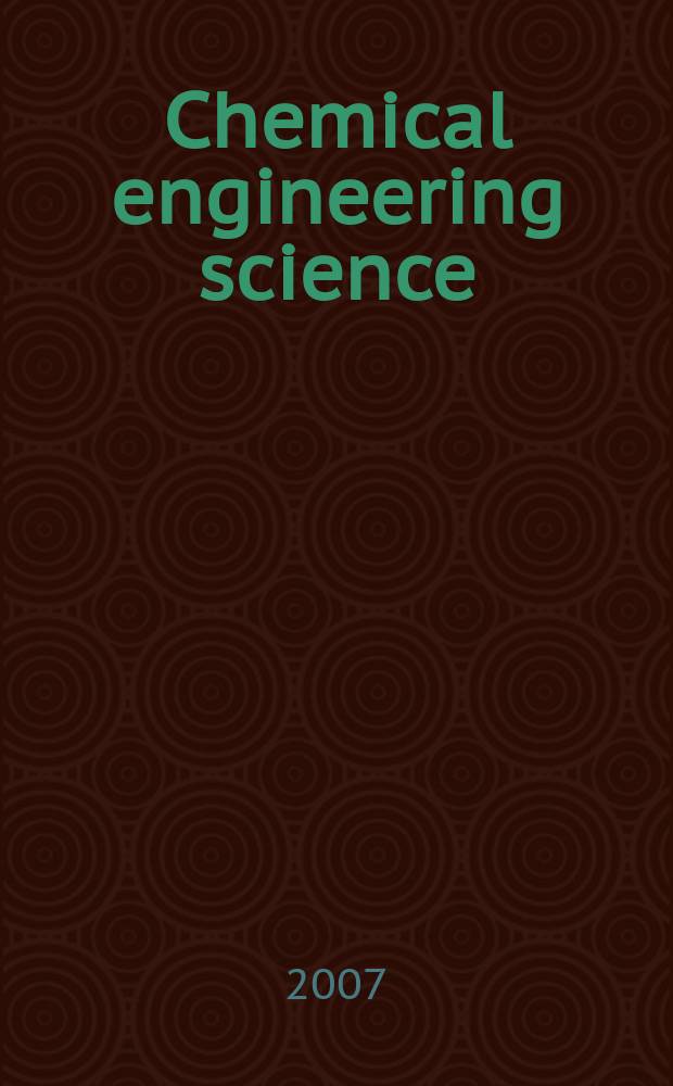 Chemical engineering science : Génie chimique. Vol. 62, № 13 : Frontier of chemical engineering
