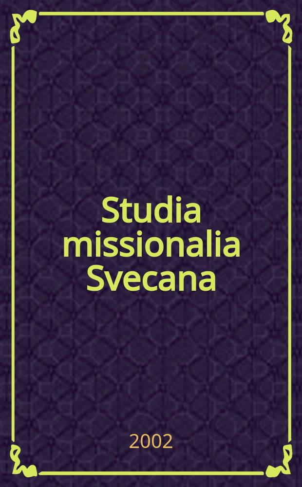 Studia missionalia Svecana : (formerly Studia missionalia Upsaliensia (№ I-LXXX)). 85 : Yngve Brilioth,svensk medeltidsforskare och internationell kyrkoledare