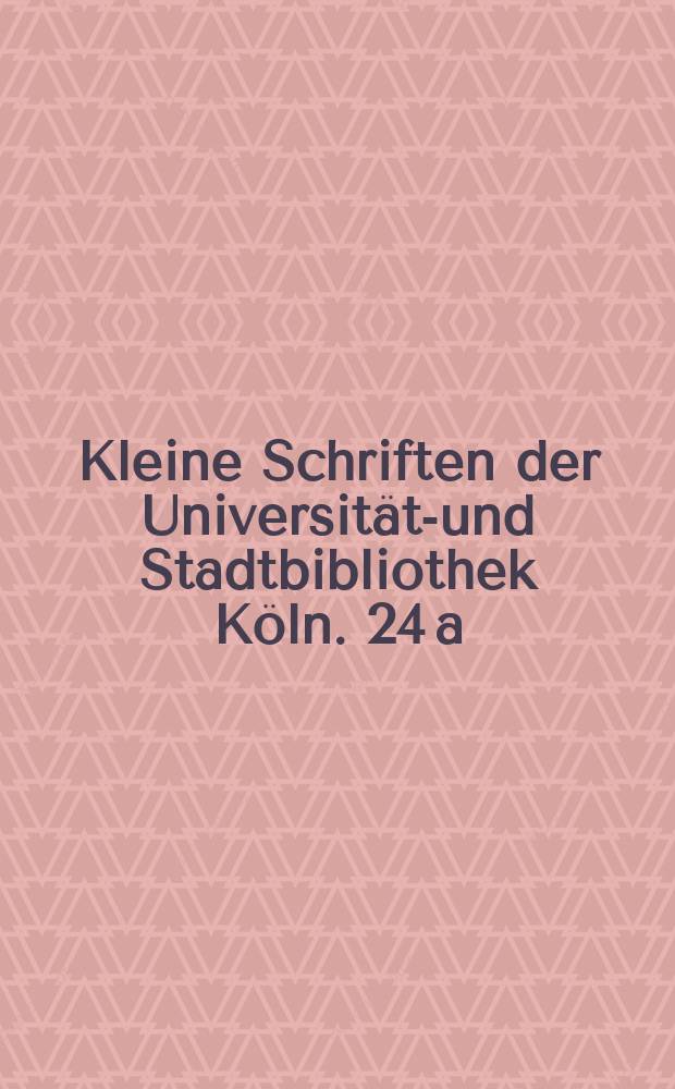 Kleine Schriften der Universitäts- und Stadtbibliothek Köln. 24[a] : 5000 Jahre Schrift in Afrika = 5000 лет письменности в Африке
