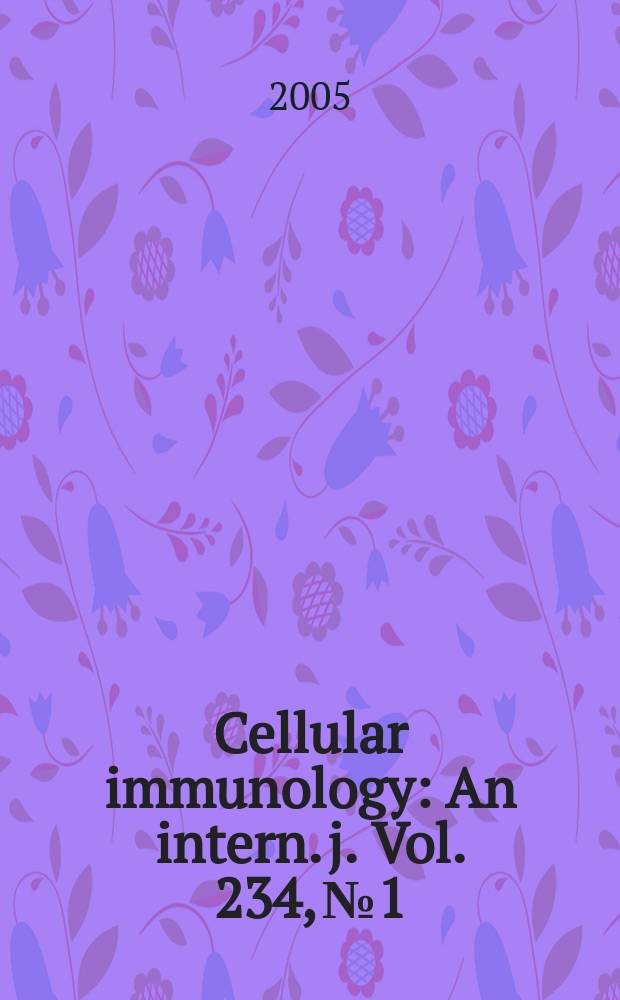Cellular immunology : An intern. j. Vol. 234, № 1