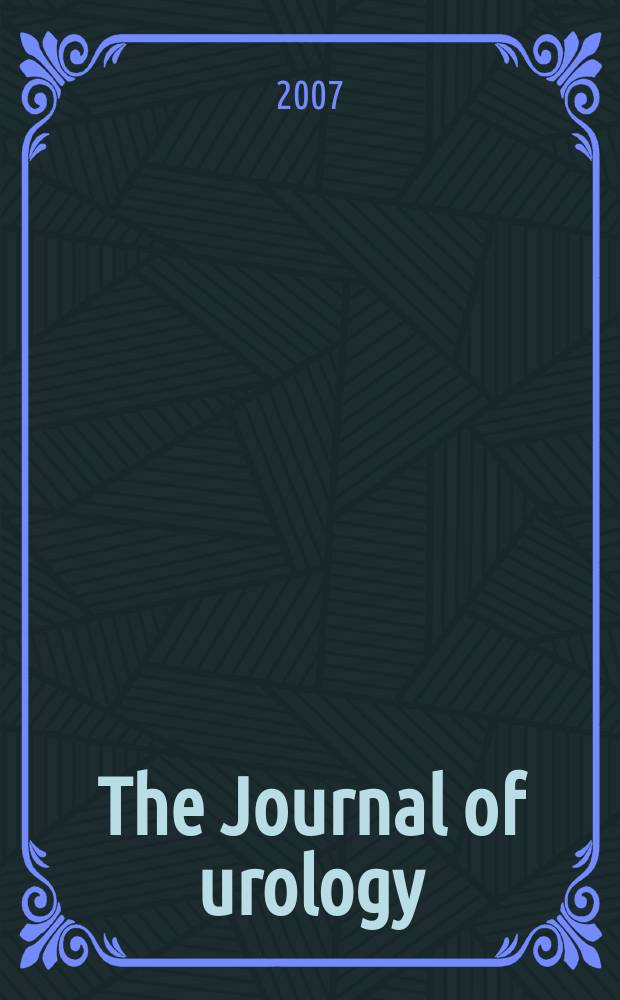 The Journal of urology : Offiс. organ of the Amer. urological assoc. Vol. 177, № 3