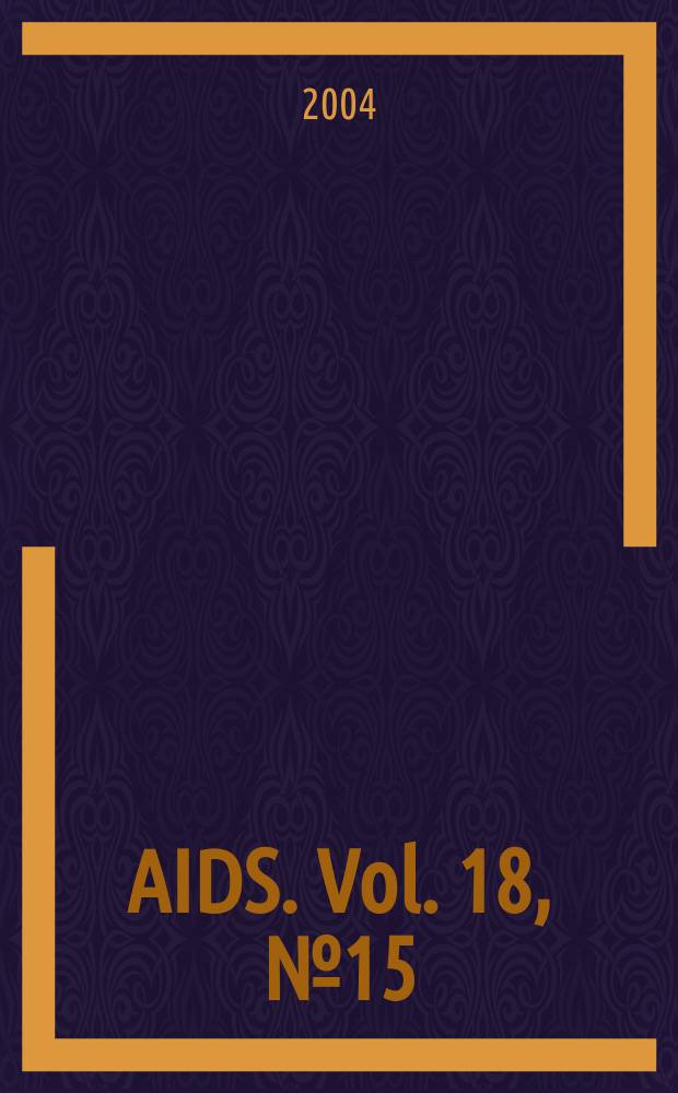 AIDS. Vol. 18, № 15
