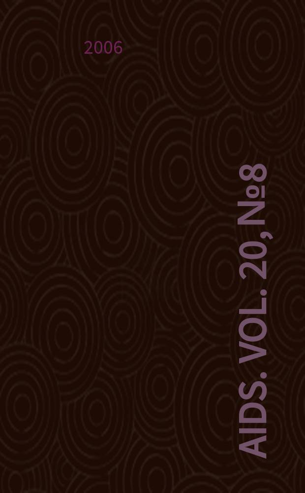 AIDS. Vol. 20, № 8