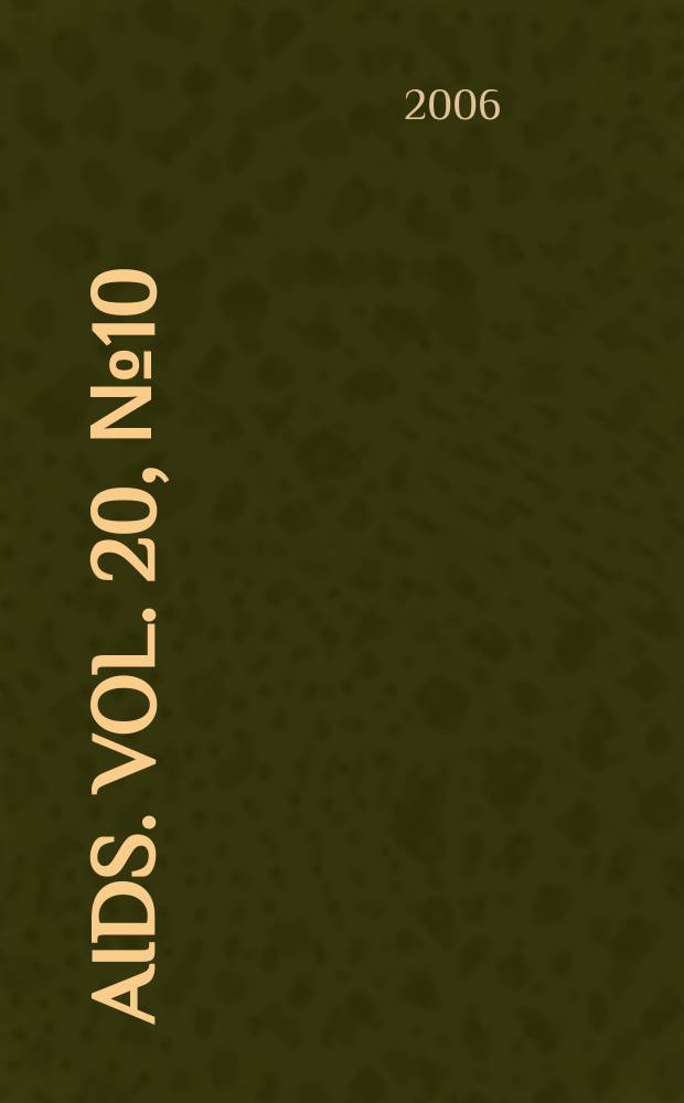 AIDS. Vol. 20, № 10