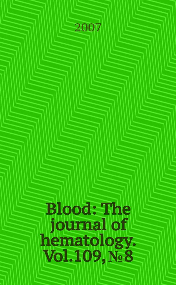 Blood : The journal of hematology. Vol.109, № 8