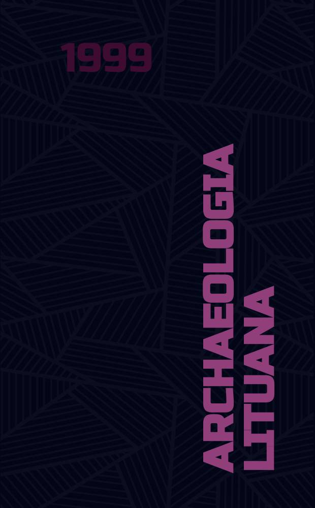 Archaeologia Lituana = Археология Литвы