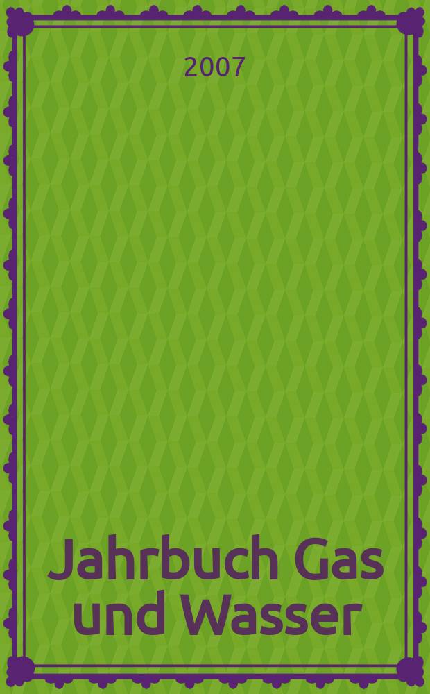 Jahrbuch Gas und Wasser