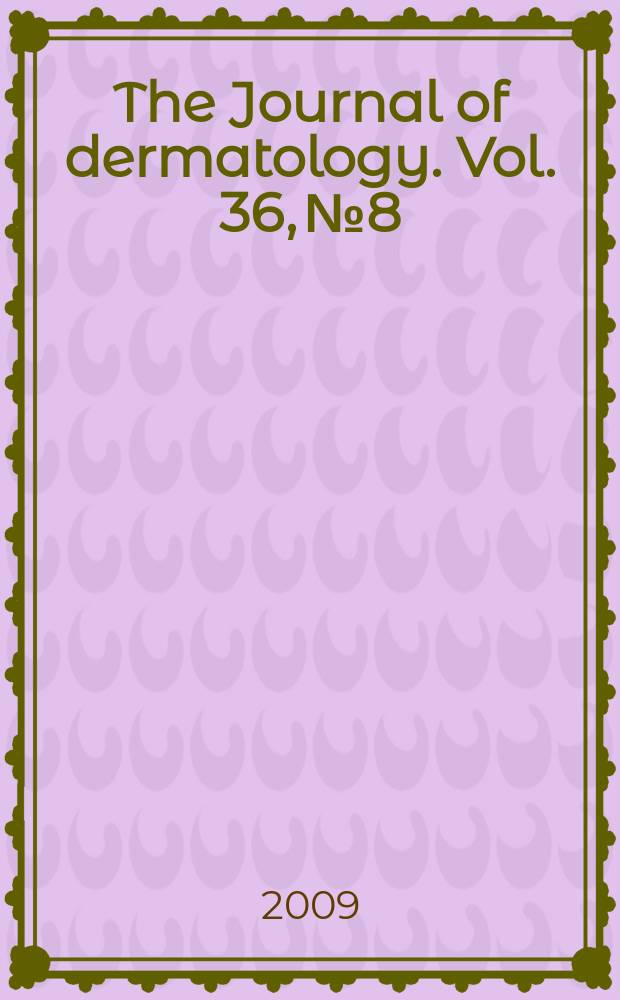 The Journal of dermatology. Vol. 36, № 8