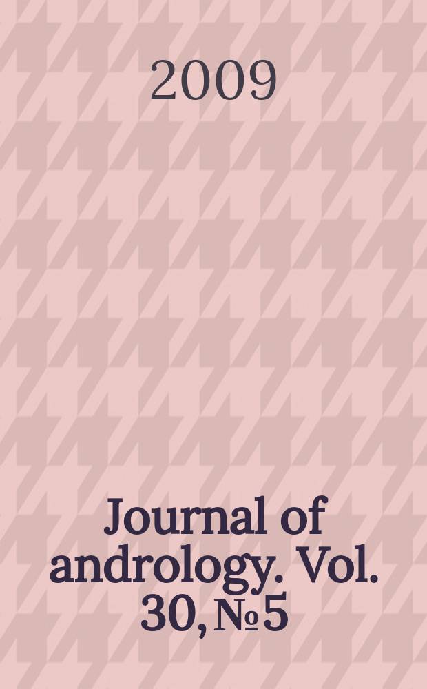 Journal of andrology. Vol. 30, № 5