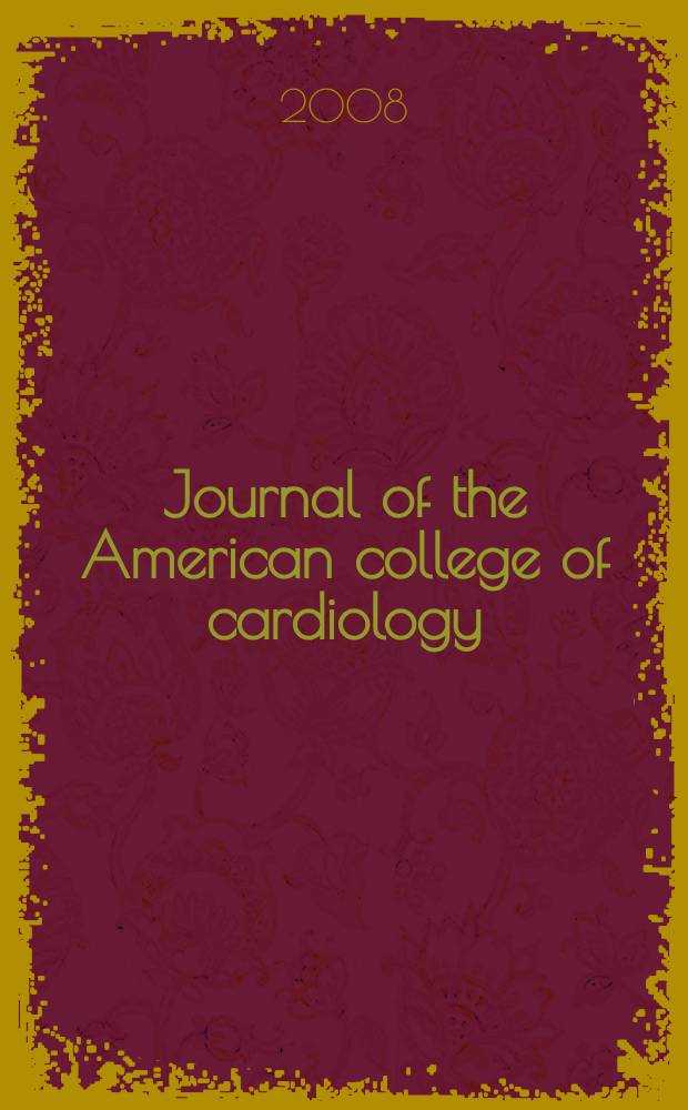 Journal of the American college of cardiology : JACC. Vol. 52, № 2