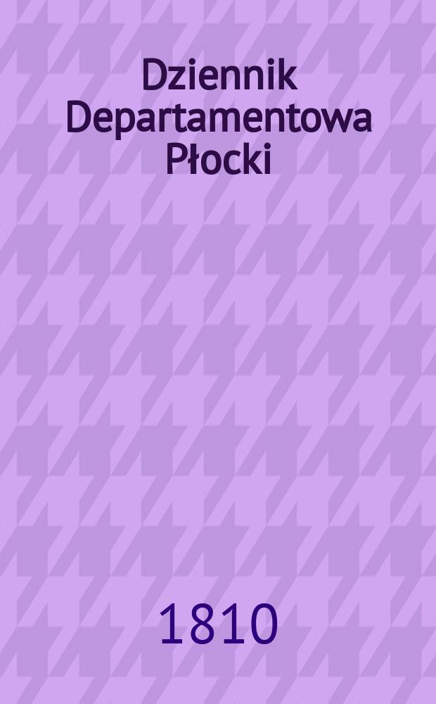 Dziennik Departamentowa Płocki