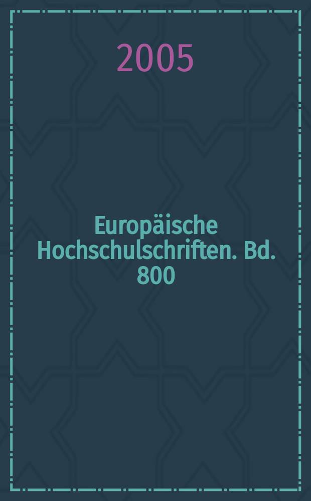 Europäische Hochschulschriften. Bd. 800 : Die Werke des Marius Mercator = Труды Мариуса Меркатора