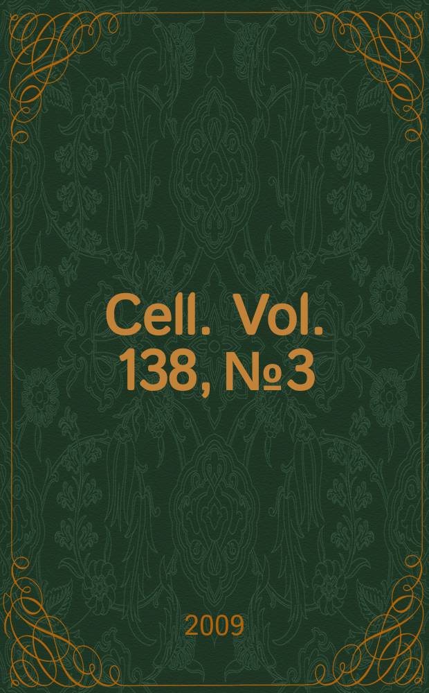 Cell. Vol. 138, № 3