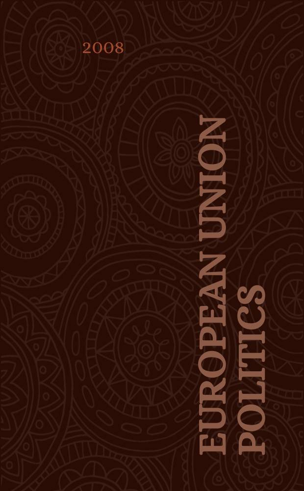 European union politics : EUP. Vol. 9, № 4