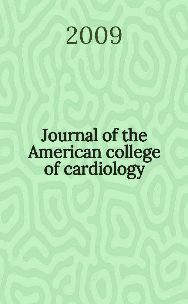 Journal of the American college of cardiology : JACC. Vol. 54, № 21
