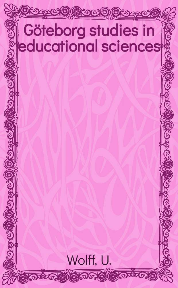 Göteborg studies in educational sciences : Characteristics and varieties of poor readers