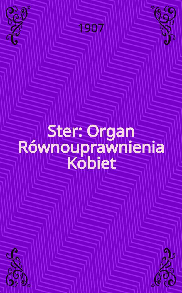 Ster : Organ Równouprawnienia Kobiet