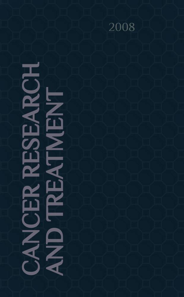 Cancer research and treatment : official journal of Korean cancer association. Vol. 40, № 3
