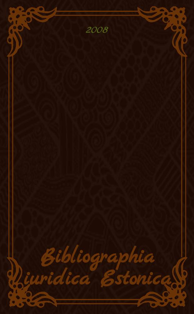Bibliographia iuridica Estonica