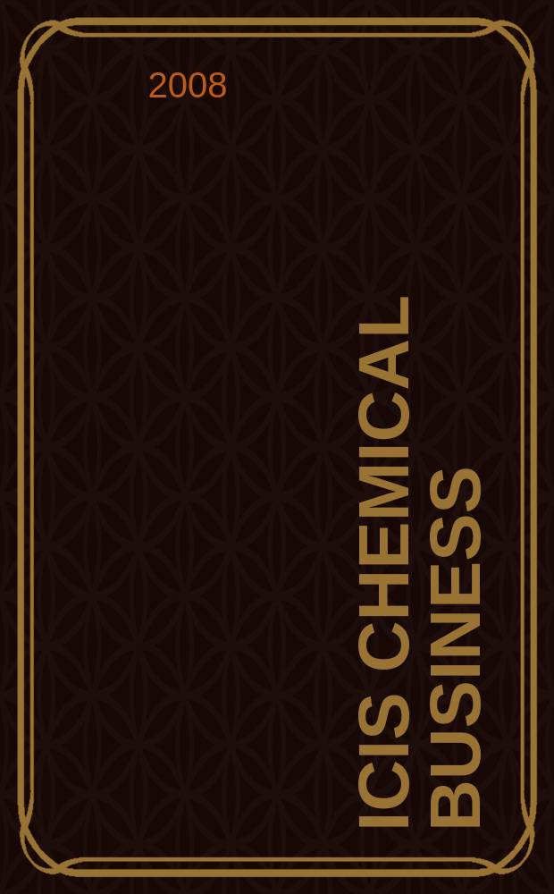 ICIS chemical business : regional intelligence global analysis. Vol. 274, № 10