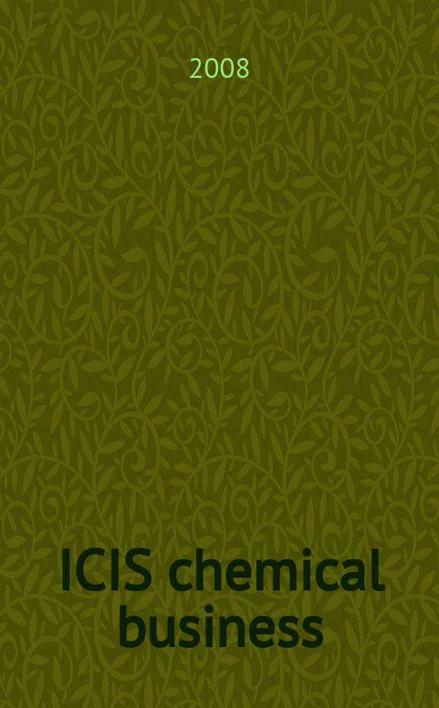 ICIS chemical business : regional intelligence global analysis. Vol. 274, № 11
