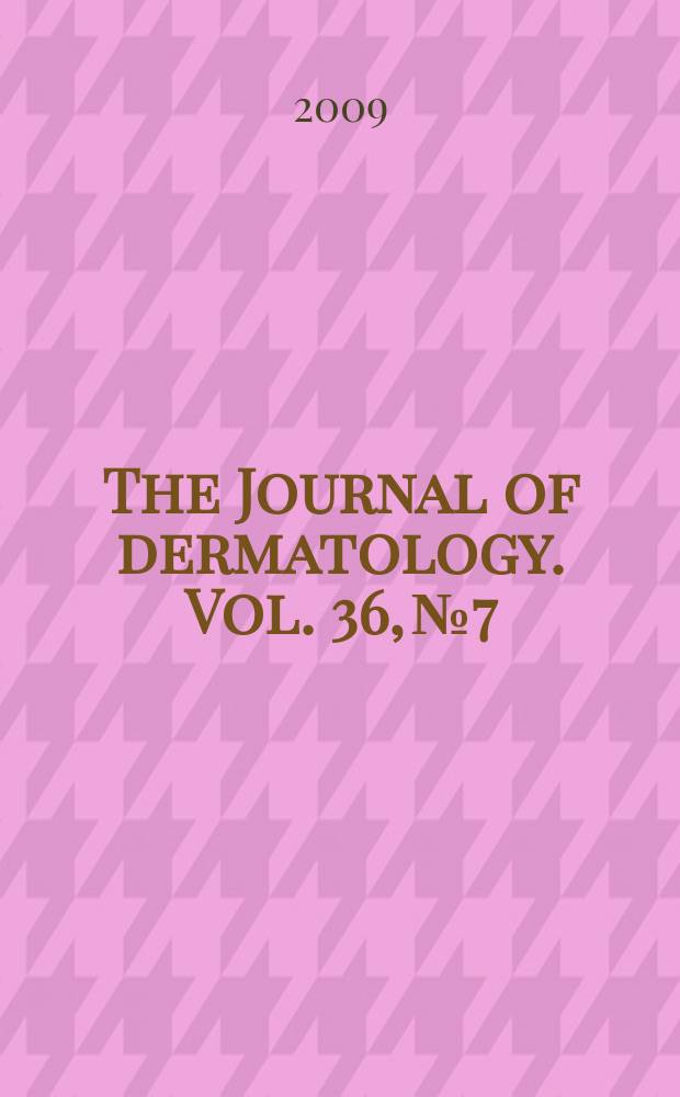 The Journal of dermatology. Vol. 36, № 7