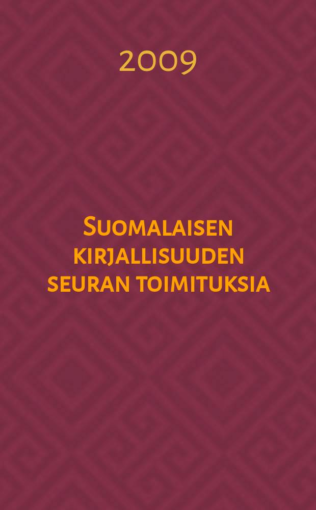 Suomalaisen kirjallisuuden seuran toimituksia : Viro 1914-1922