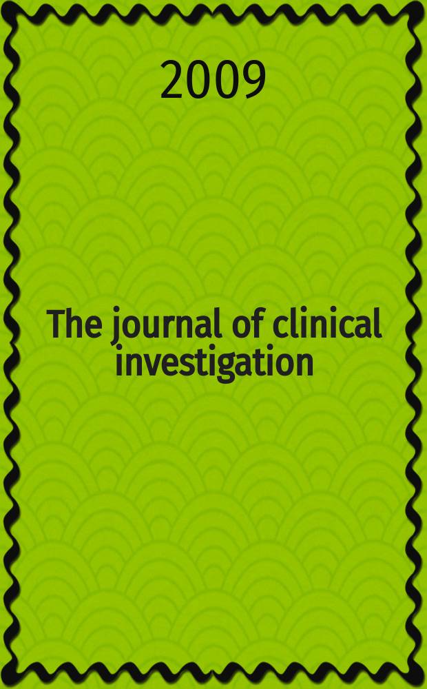 The journal of clinical investigation : Edit. for the American society for clinical investigation. Vol. 119, № 6