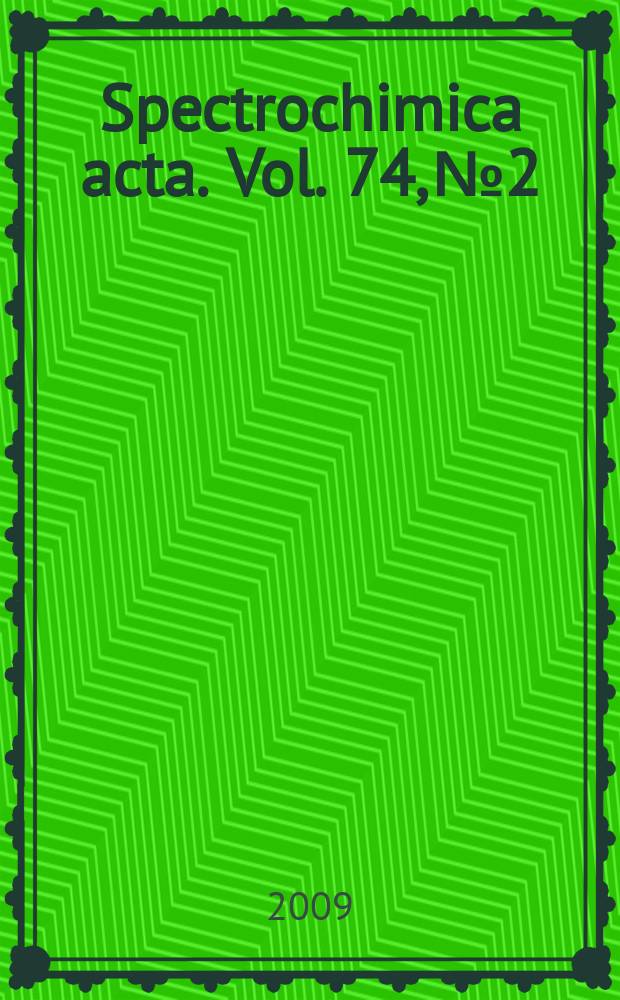 Spectrochimica acta. Vol. 74, № 2