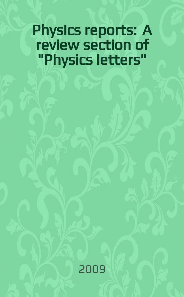 Physics reports : A review section of "Physics letters" (Sect. C). Vol. 475, № 5/6 : Stochastic lattice models for the dynamics of linear polymers