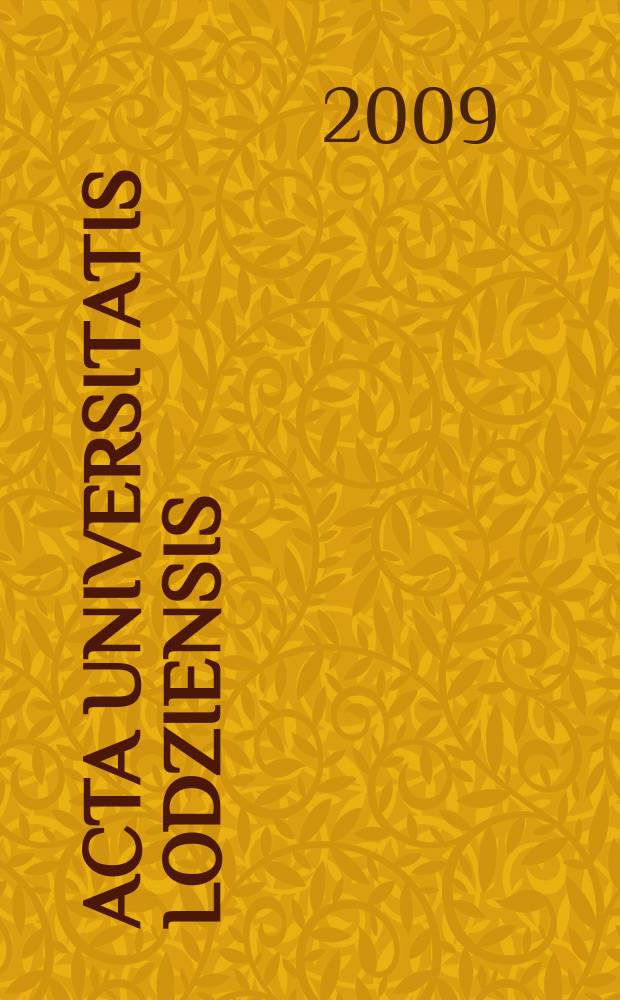 Acta Universitatis Lodziensis : Multivariate statistical analysis = Многовариантный статистический анализ