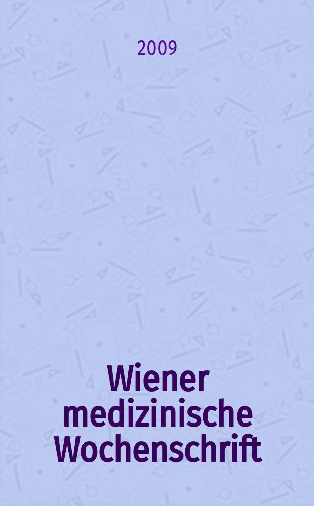 Wiener medizinische Wochenschrift : Kongressjournal. Bd. 6, H. 13 : Jahrestagung der Österreichischen Gesellschaft für Rheumatologie und Rehabilitation, 20. bis 21. November 2009, Graz = Ежегодный съезд австрийского общества ревматологии и реабилитации