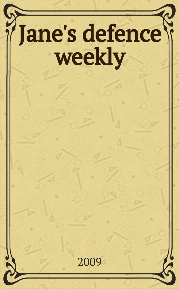 Jane's defence weekly : An intern. Thomson publ. Vol. 46, № 50