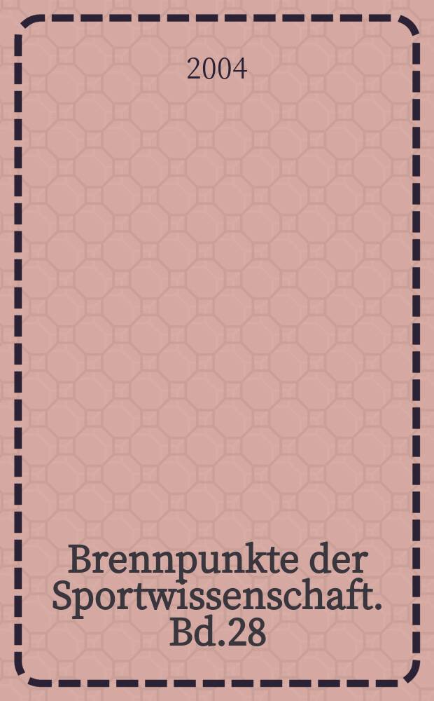 Brennpunkte der Sportwissenschaft. Bd.28 : Sport - Medien - Kultur