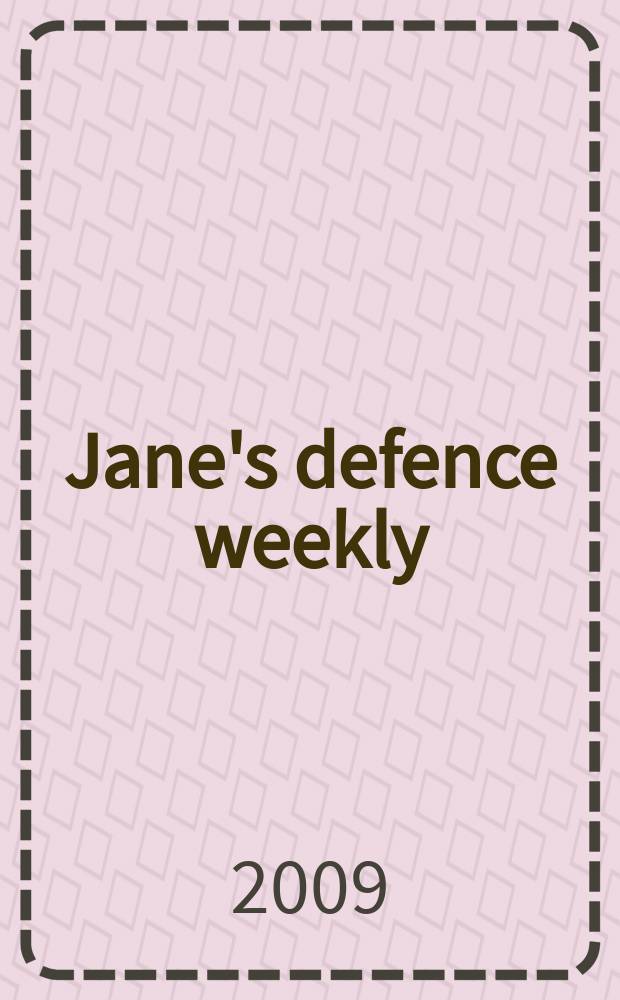 Jane's defence weekly : An intern. Thomson publ. Vol. 46, № 47