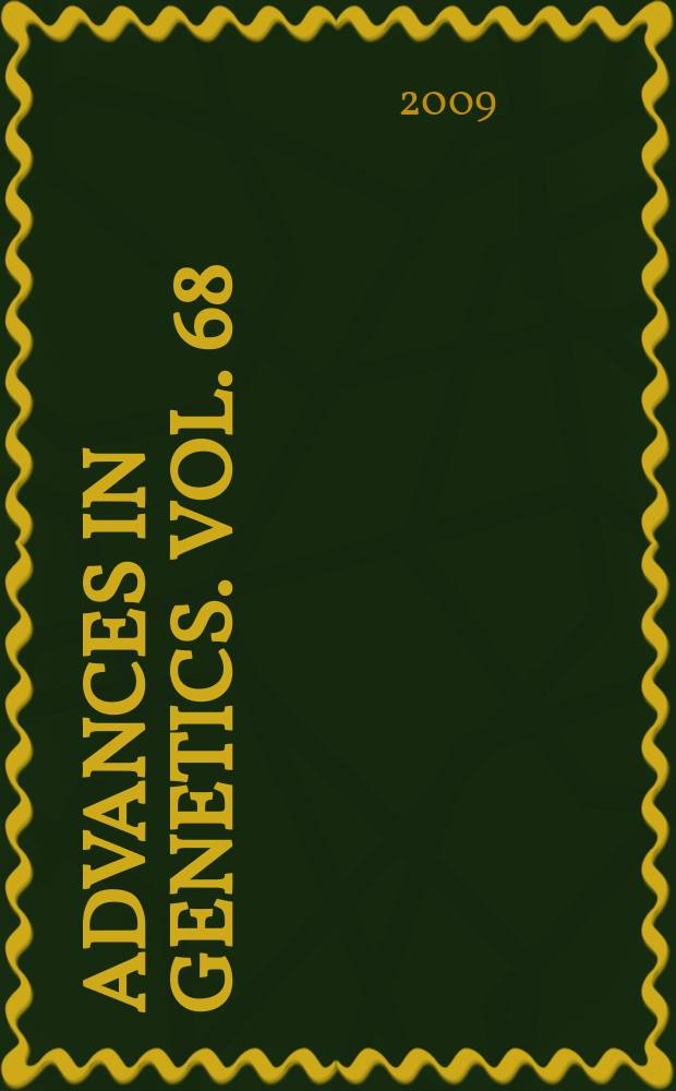 Advances in genetics. Vol. 68 : Socio-genetics