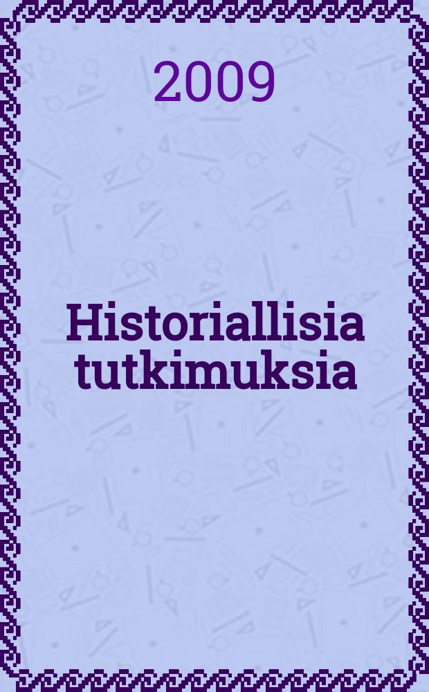 Historiallisia tutkimuksia : julkaissut Suomen historiallinen seura : Synti ja sovitus, rikos ja rangaistus = Грех и искупление, преступление и наказание в средневековой Финляндии