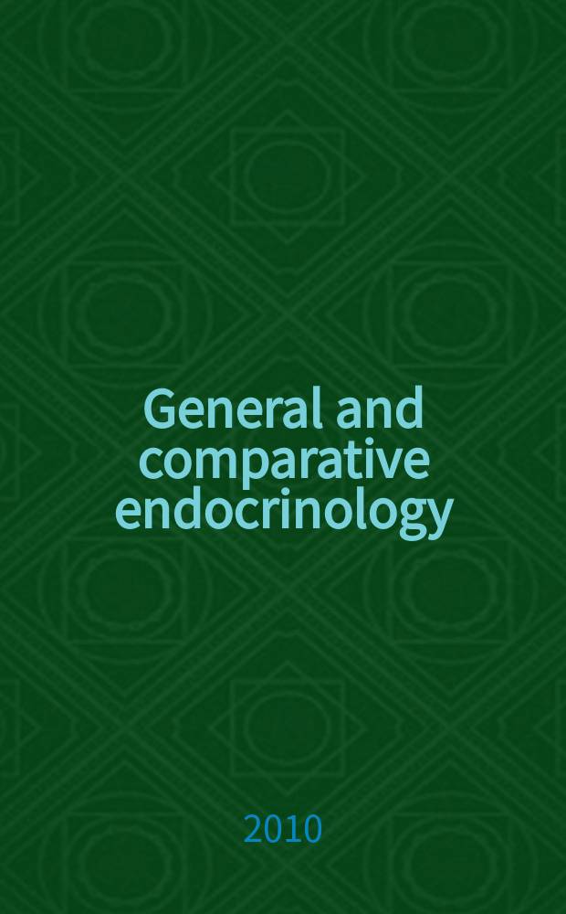 General and comparative endocrinology : An international journal. Vol. 165, № 1