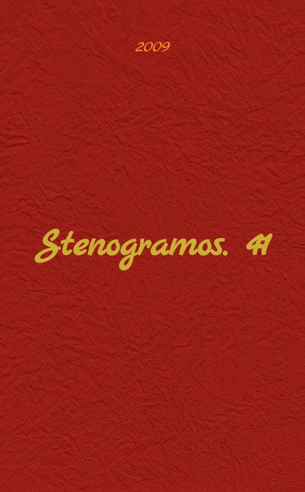 Stenogramos. 41