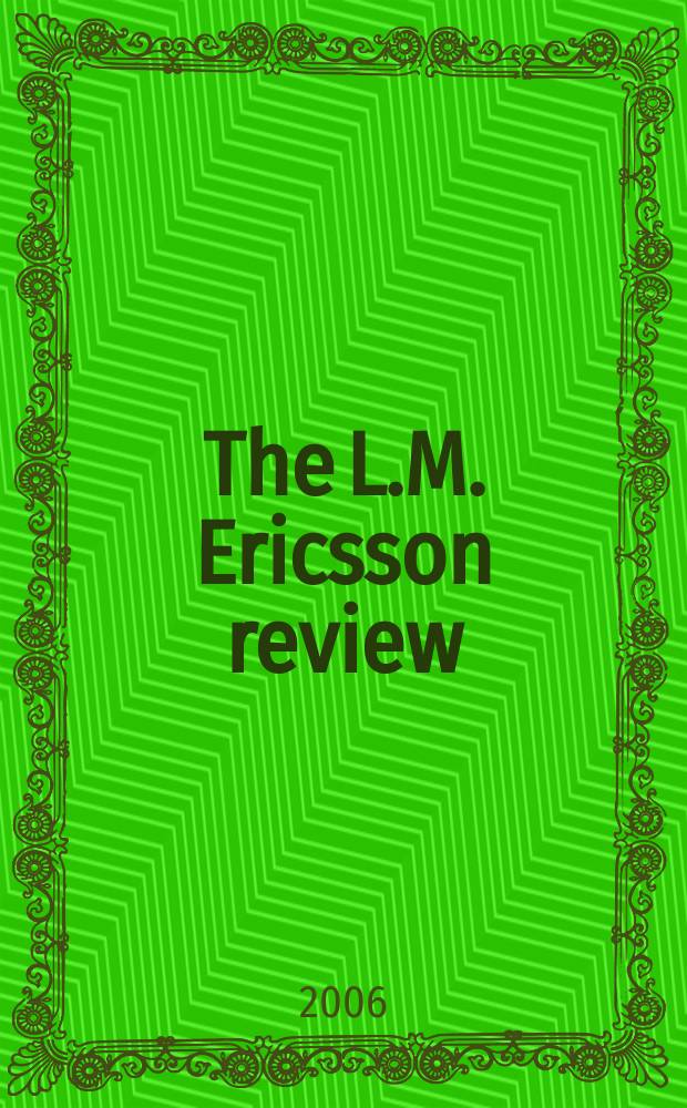 The L.M. Ericsson review : Zeitschrift des Ericsson- Konzerns Deutsche Ausgabe. Vol. 83, № 3