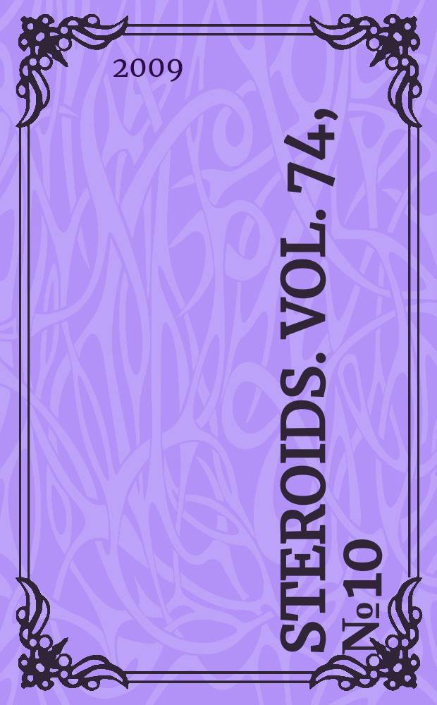 Steroids. Vol. 74, № 10/11