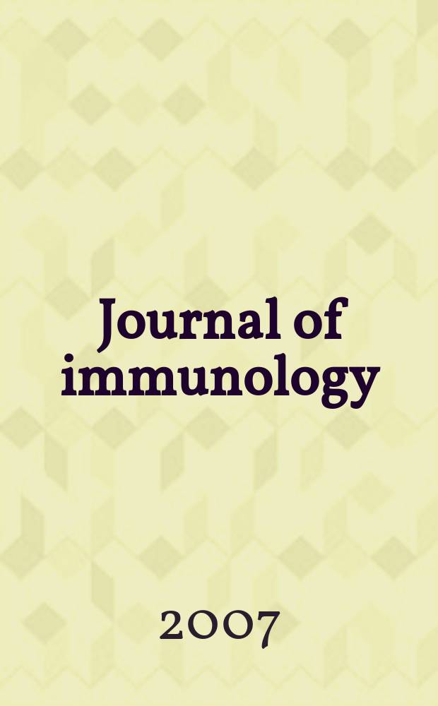 Journal of immunology : Publ. monthly by the American association of immunologists. Vol. 179, № 5