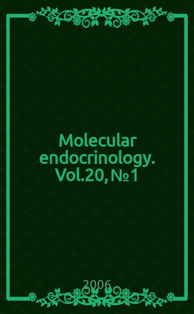 Molecular endocrinology. Vol.20, № 1