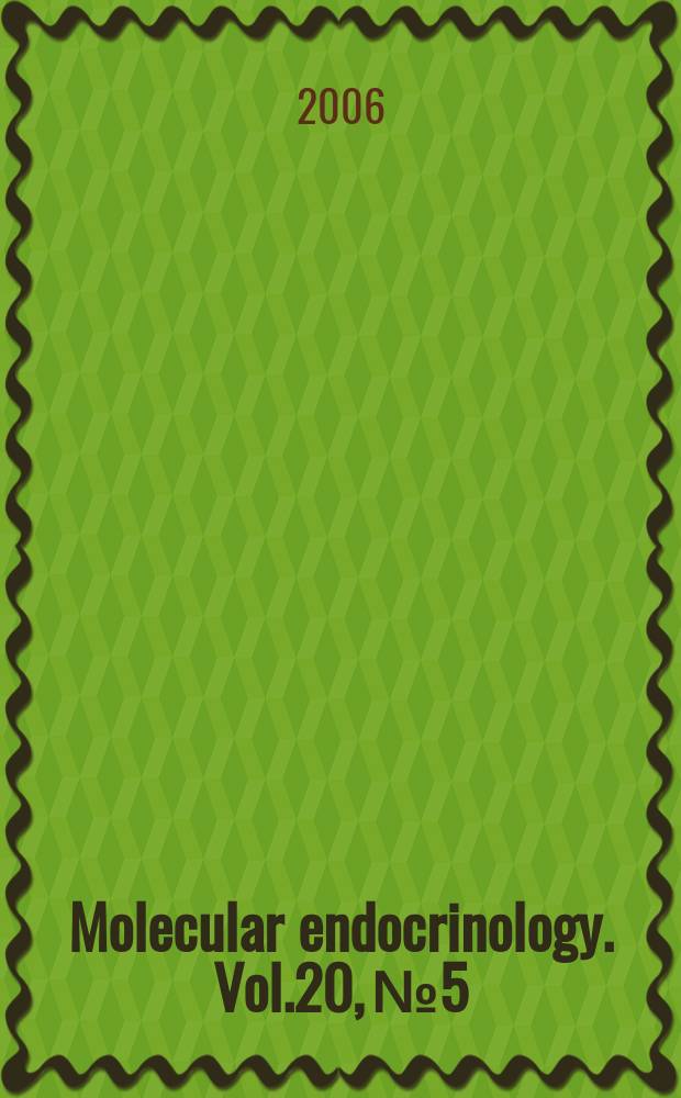 Molecular endocrinology. Vol.20, № 5