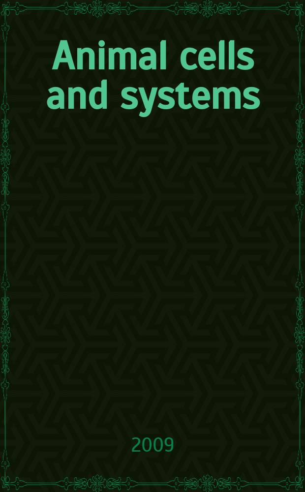 Animal cells and systems : formerly the Integrative biosciences the official publication of the Zoological society of Korea. Vol. 13, № 4