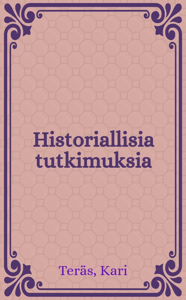 Historiallisia tutkimuksia : julkaissut Suomen historiallinen seura : Yritys ja yhteiskunta = Бизнес и общество