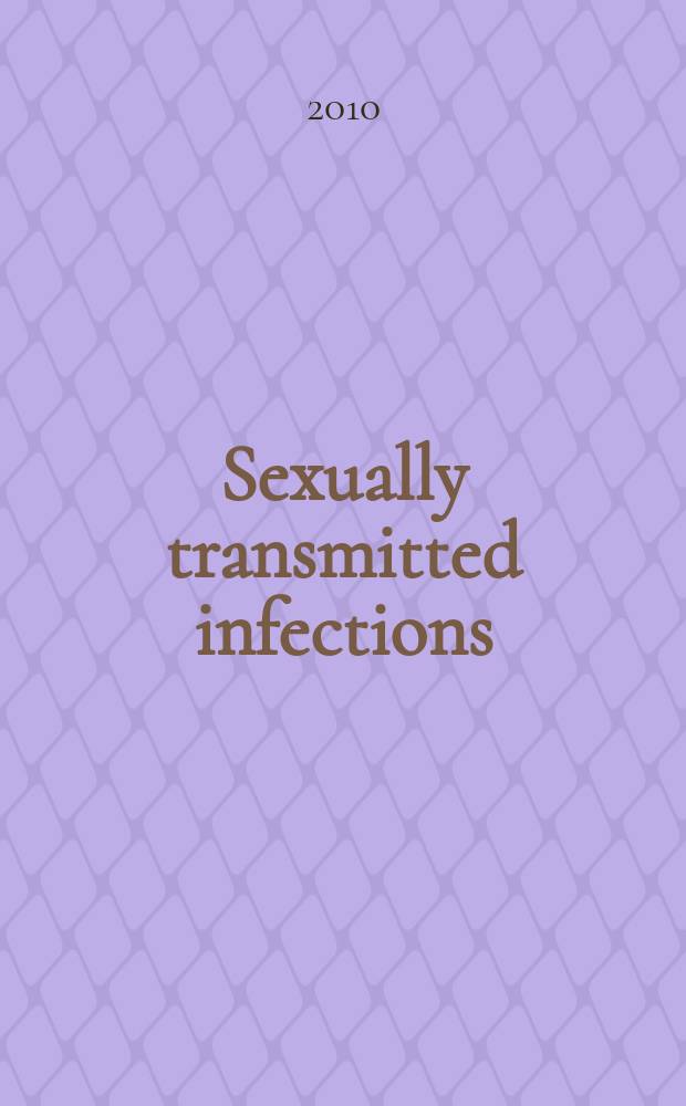 Sexually transmitted infections : Formerly Genitourinary medicine The j. of sexual health & HIV. Vol. 86, № 1