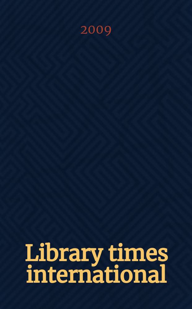 Library times international : World news digest of libr. a inform. science. Vol. 26, № 2